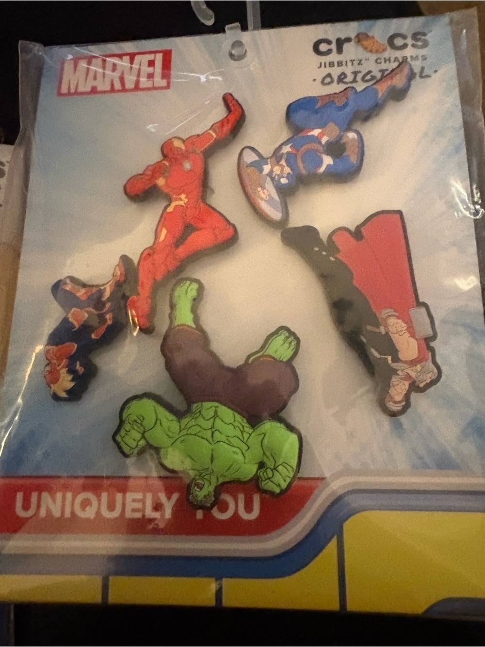 Marvel Avengers Character Jibbitz — Green, Red, Blue, Purple